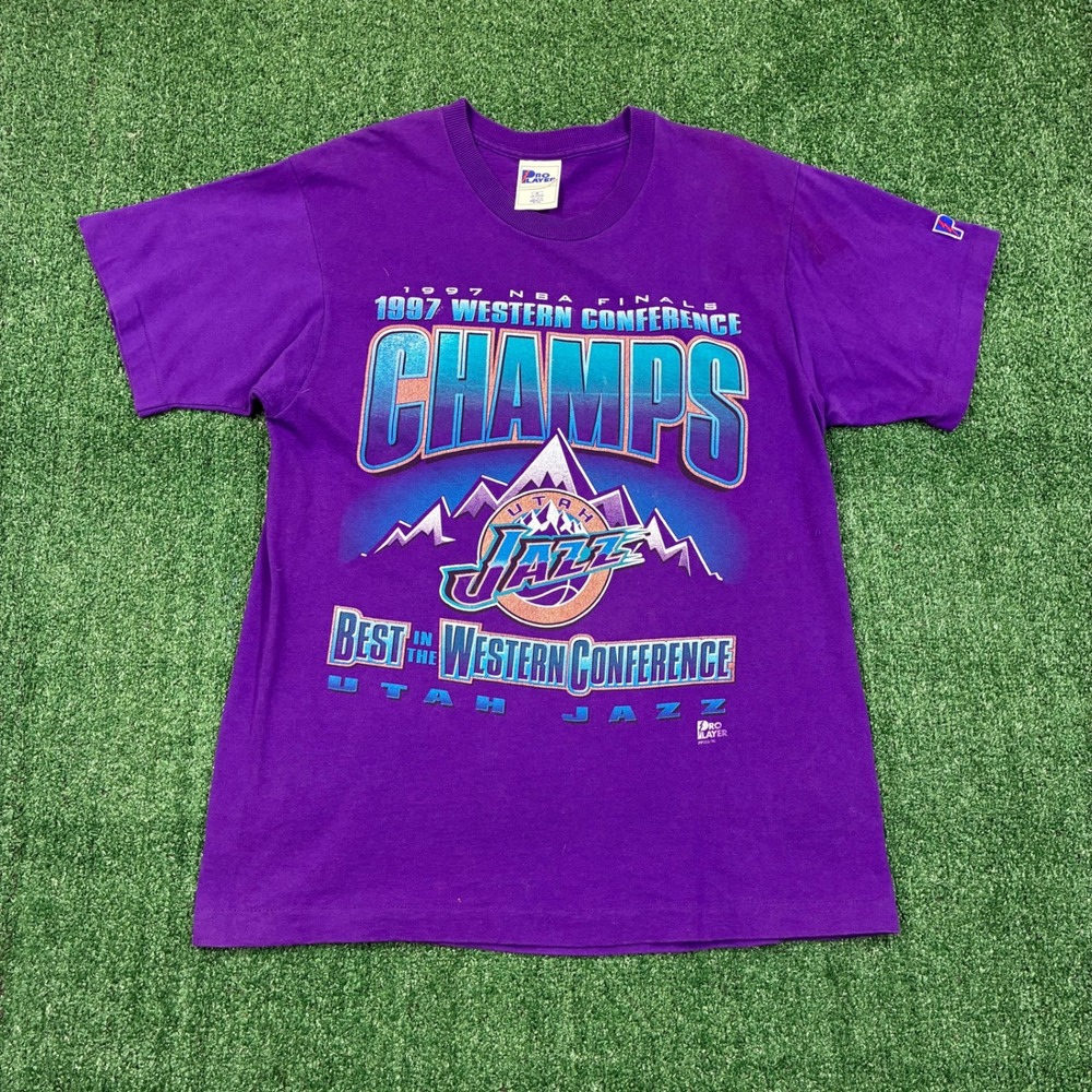 Vintage 90s Pro Player Utah Jazz 1997 Western Conference Champs T-shirt